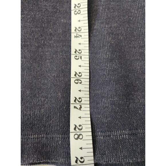 Theory Mens Button Mockneck shawl Cotton Sweatshirt sz XL Blue/Gray grandpa dad - Picture 8 of 8